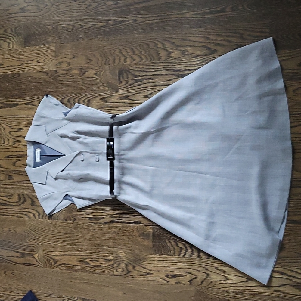 Calvin Klein Sexy Professional A-Line cap sleeve dress with belt size 4